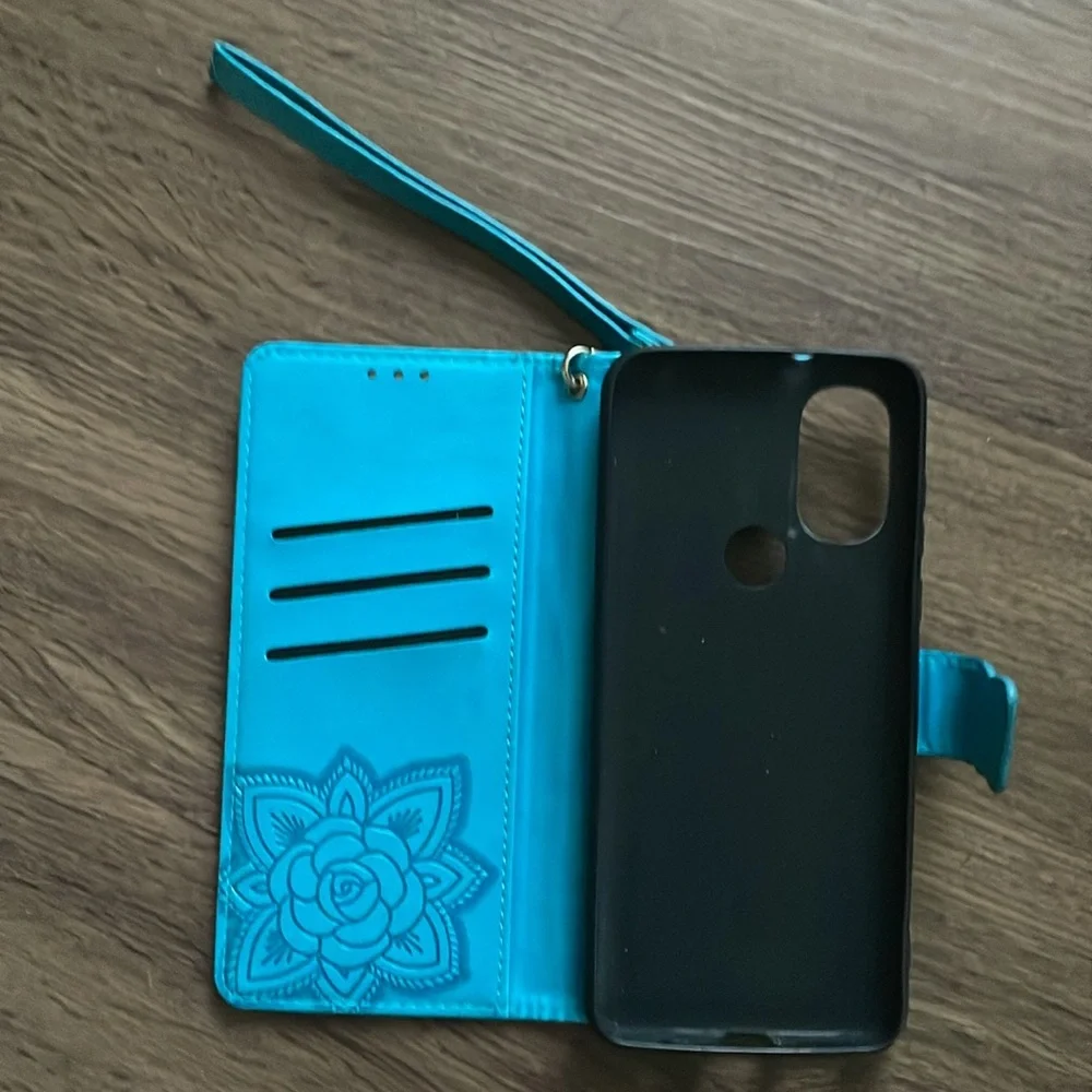 Butterfly Phone Wallet Case Embossed NWOT
